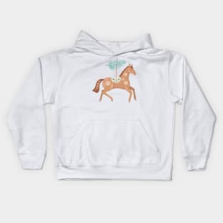 Folk Art Horse Ornament Kids Hoodie